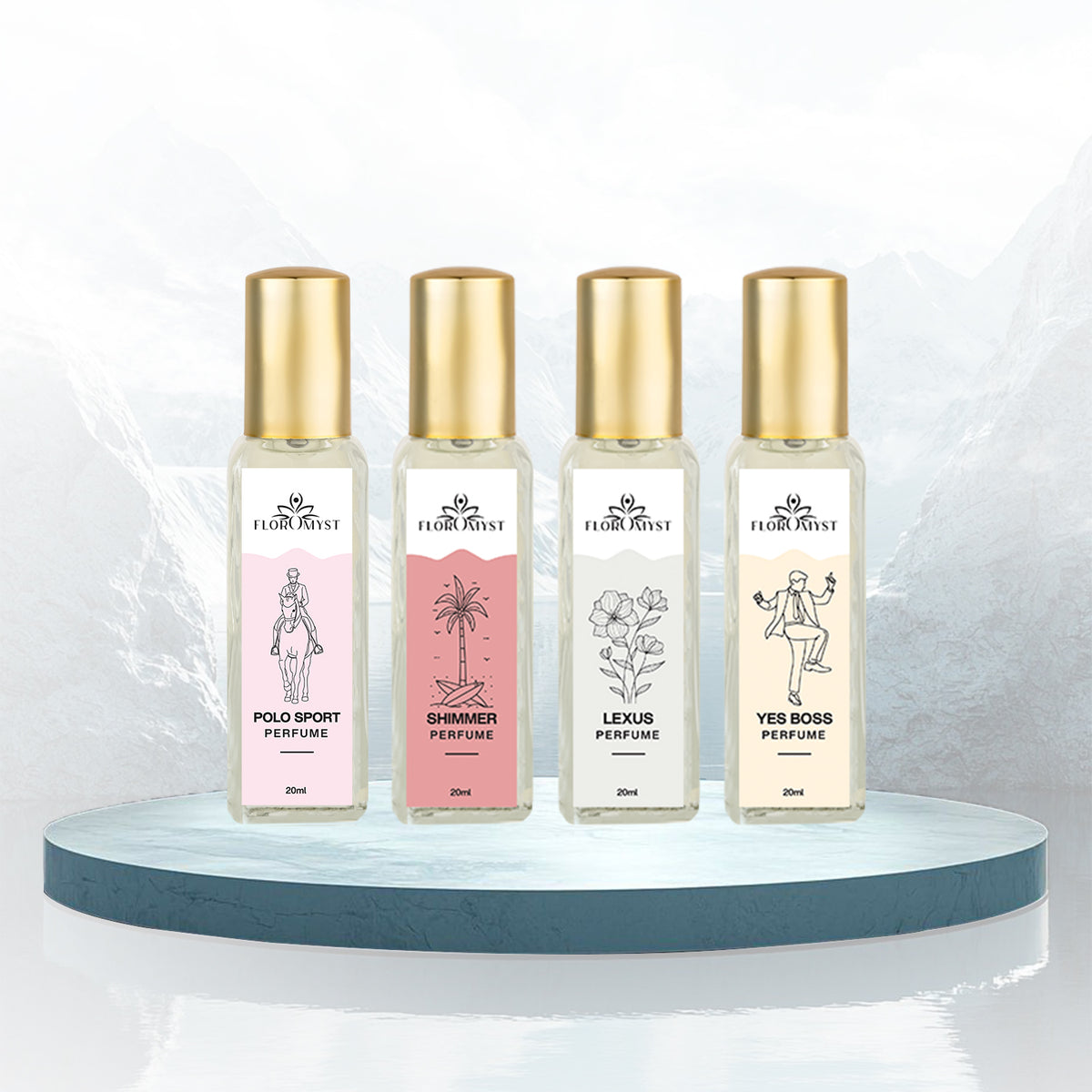 Active Vibe Perfume Pack - 4 Pcs